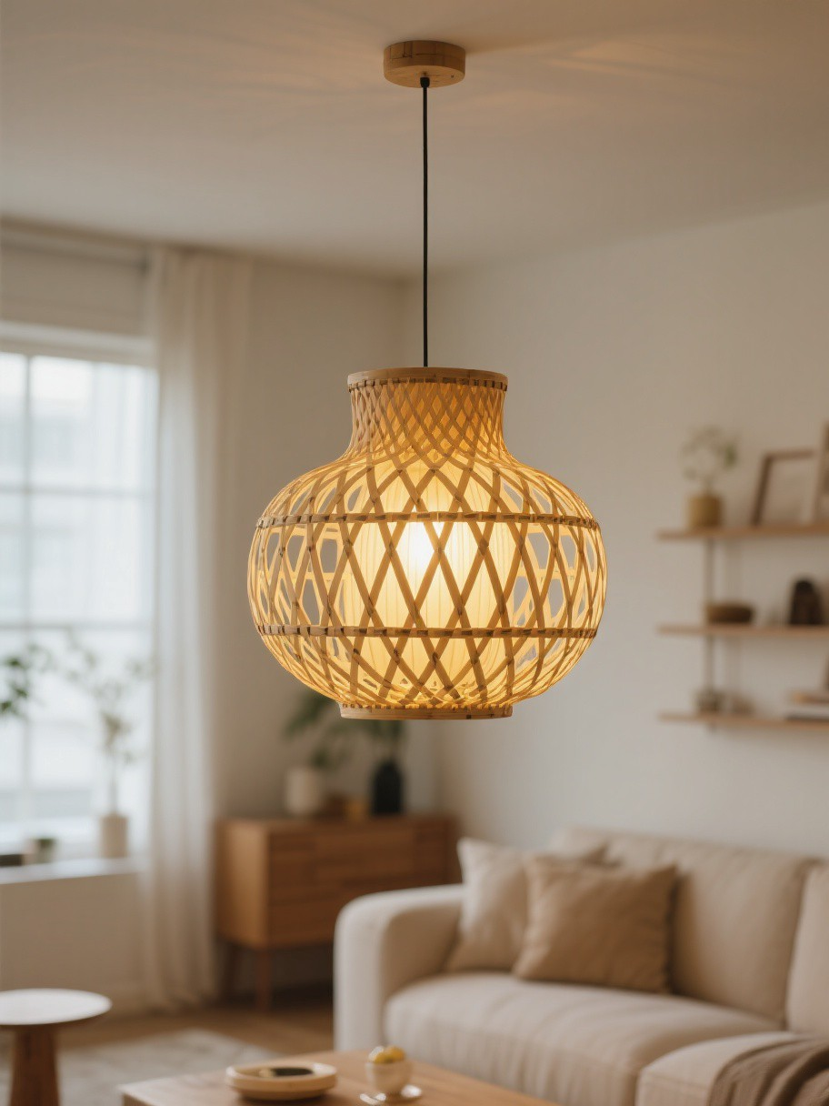 BambooGlow Handcrafted Bamboo Lamp